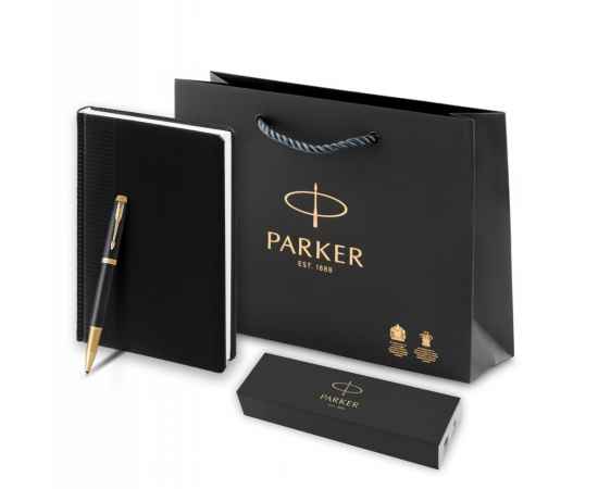 Подарочный набор: Ежедневник недатированная и Ручка роллер Parker IM Premium Core Black GT, изображение 10