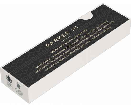 Шариковая ручка Parker IM Achromatic, Grey BT,стержень: M, цвет чернил: blue, в подарочной упаковке., изображение 8