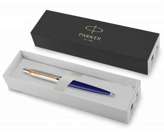 Подарочный набор: Шариковая ручка Parker Jotter K160, цвет: Blue/GT, стержень: M, цвет чернил: blue, в подарочной упаковке и Ежедневник недатированный, изображение 7