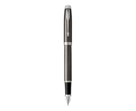 Подарочный набор: Перьевая ручка Parker IM Metal, F221, цвет: Black GT, перо: M и Ежедневник недатированный черный, изображение 2