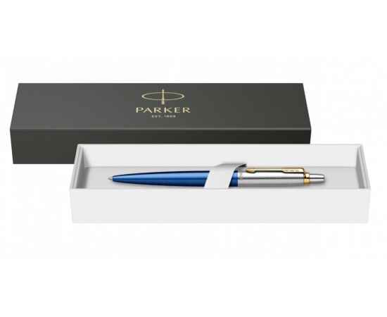 Шариковая ручка Parker Jotter SE 135 Lacquer Blue St.Steel GT, стержень: M, цвет чернил : blue, в подарочной упаковке, изображение 4