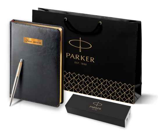 Подарочный набор: Ежедневник  и Шариковая ручка Parker Jotter Essential, St. Steel GT, изображение 9
