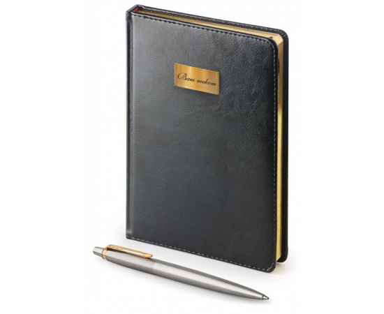 Подарочный набор: Ежедневник  и Шариковая ручка Parker Jotter Essential, St. Steel GT, изображение 3