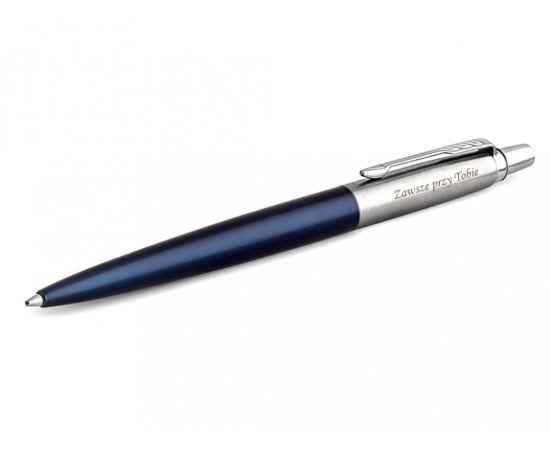 Шариковая ручка Parker Jotter Essential, Royal Blue CT, стержень: M, цвет чернил : blue или black, изображение 3