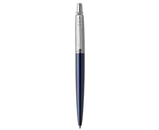 Подарочный набор: Шариковая ручка Parker Jotter Essential, Royal Blue CT, стержень: Mblue и Ежедневник недатированный черный с золотистым срез, изображение 2