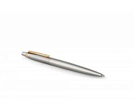 Подарочный набор: Шариковая ручка Parker Jotter Essential, St. Steel GT, стержень: Mblue и Ежедневник недатированный коричневый, изображение 7