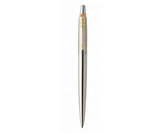 Подарочный набор: Шариковая ручка Parker Jotter Essential, St. Steel GT, стержень: Mblue и Ежедневник недатированный коричневый, изображение 2