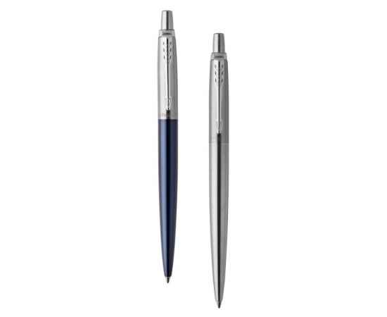 Набор из 2х ручек Parker Jotter шариковая ручка Royal Blue CT и гелевая ручка Stainless Steel CT в блистерной упаковке, изображение 2