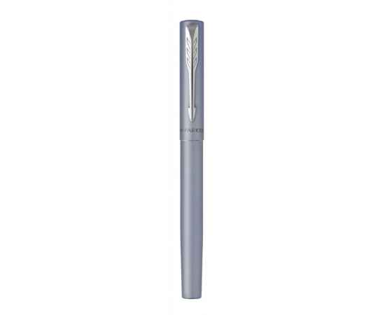 Перьевая ручка Parker Vector XL Silver Blue CT, цвет чернил blue, перо: F/M, в подарочной упаковке., изображение 4