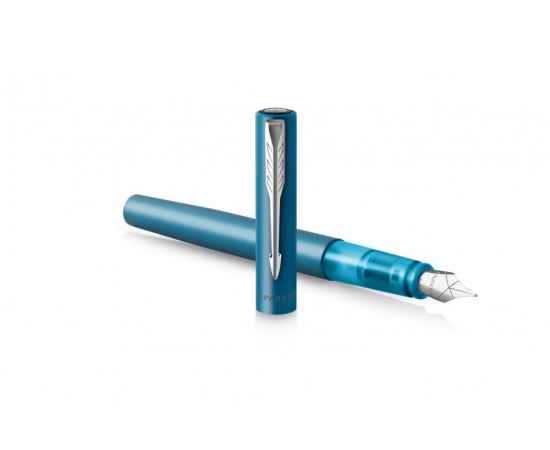 Перьевая ручка Parker Vector XL Teal CT, цвет чернил blue, перо: F, в подарочной упаковке., изображение 3