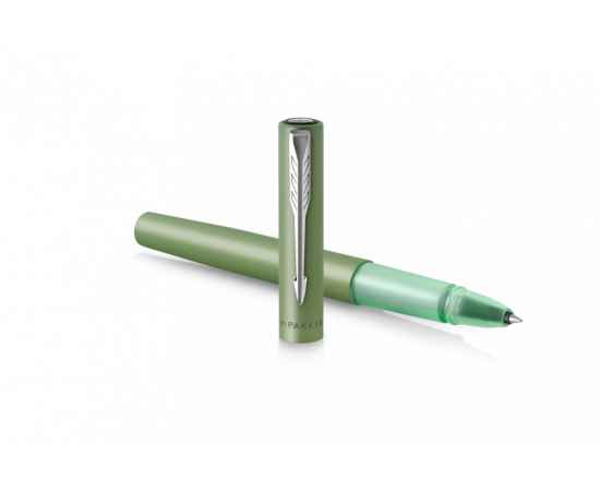 Ручка-роллер Parker Vector XL Green CT, цвет чернил black, стержень: F, в подарочной упаковке., изображение 4