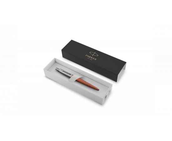 Подарочный набор: Шариковая ручка Parker Jotter Essential Chelsea Orange CT и Ежедневник недатированный, черный., изображение 6
