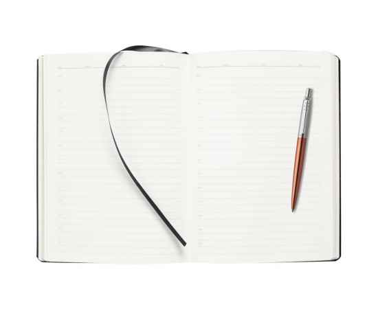 Подарочный набор: Шариковая ручка Parker Jotter Essential Chelsea Orange CT и Ежедневник недатированный, черный., изображение 8