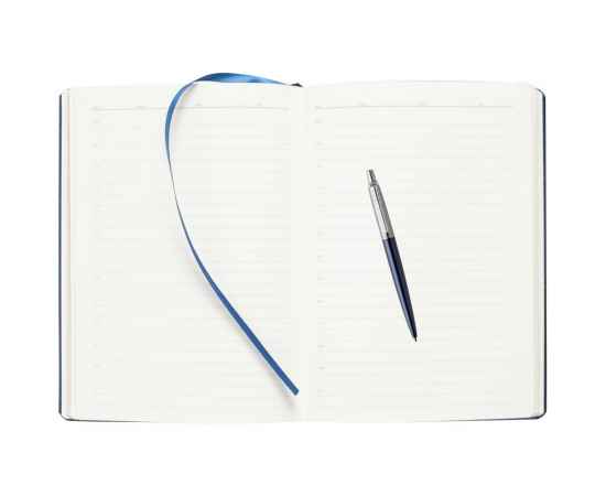 Подарочный набор: Шариковая ручка Parker Jotter Essential, Royal Blue CT и Ежедневник недатированный, синий, изображение 8