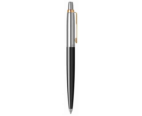 Шариковая ручка Parker Jotter K160, цвет: Black/GT, стержень: M, цвет чернил: blue, в подарочной упаковке., изображение 3