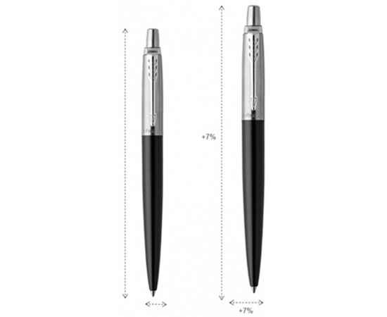 Шариковая ручка Parker Jotter XL, Black CT, стержень: M, изображение 4