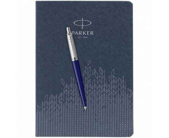 Подарочный набор: Шариковая ручка Parker Jotter K60 и Ежедневник недатированный, синий, изображение 5