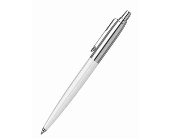 Шариковая ручка Parker Jotter ORIGINALS WHITE CT, стержень: Mblue ЭКО-УПАКОВКА, изображение 3