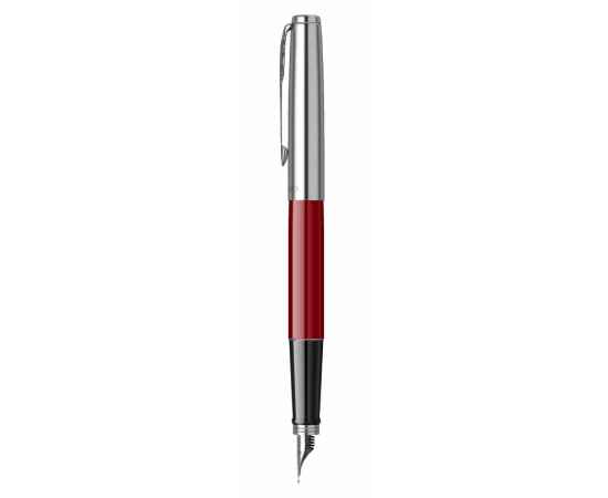 Перьевая ручка Parker Jotter Red CT , перо: F, цвет чернил: black, в подарочной упаковке, изображение 4