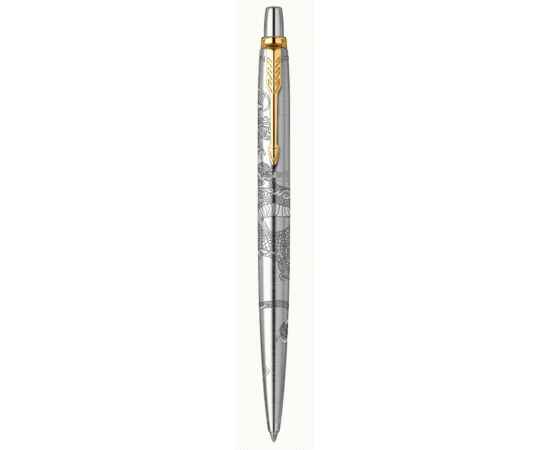 Шариковая ручка Parker Jotter Dragon Special Edition, цвет: St. Steel GT, стержень: Mblue в подарочной коробке, изображение 4