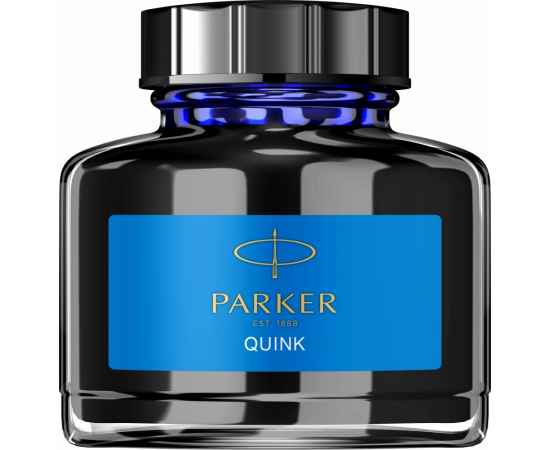 Флакон с чернилами Parker Bottle Quink синие, смываемые, изображение 2