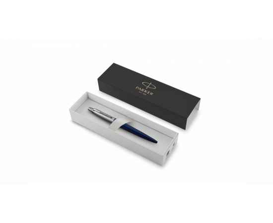 Подарочный набор: Шариковая ручка Parker Jotter Essential, Royal Blue CT, стержень: Mblue и Ежедневник  недатированный синий, изображение 7