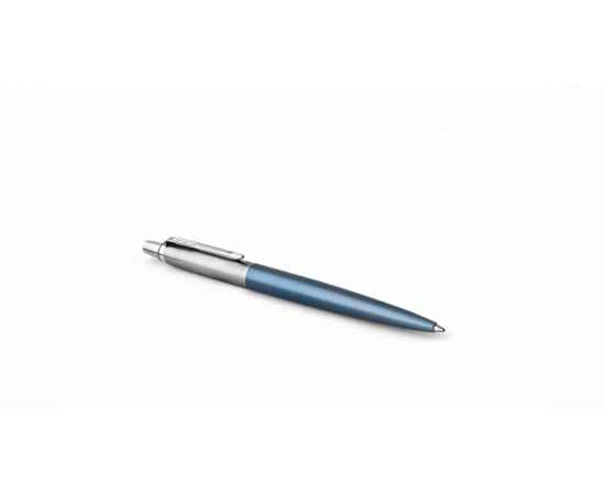 Подарочный набор: Шариковая ручка Parker Jotter Essential, Waterloo Blue CT и Ежедневник датированный, черный/голубой, с резинкой, изображение 7