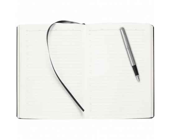 Подарочный набор: Ручка перьевая Parker Jotter Stainless Steel  и Ежедневник недатированный  серый, изображение 13