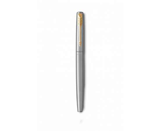 Подарочный набор: Ручка перьевая Parker Jotter Stainless Steel GT и Ежедневник недатированный черный с золотистым срезом, изображение 7