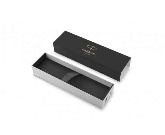 Ручка-роллер Parker Jotter Core T61 Stainless Steel GT M стержень:F цвет чернил: black, в подарочной упаковке., изображение 4