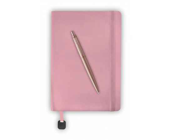 Подарочный набор: Шариковая ручка Jotter XL SE20 Monochrome в подарочной упаковке Pink Gold и Ежедневник недатированный  светло-розовый, изображение 2