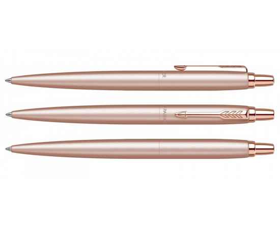 Подарочный набор: Шариковая ручка Parker Jotter XL SE20 Monochrome Pink Gold и Ежедневник недатир. Golden mirror, изображение 8