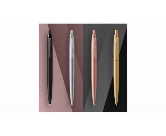 Подарочный набор: Шариковая ручка Parker Jotter XL SE20 Monochrome Pink Gold и Ежедневник недатир. Golden mirror, изображение 15