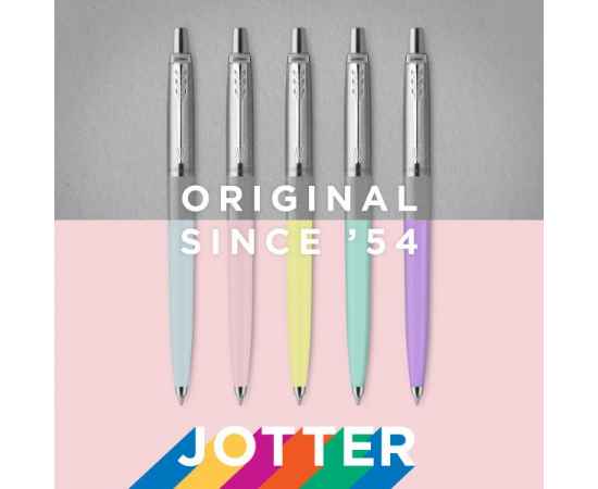 Шариковая ручка Parker Jotter Originals  Lilac CT, цвет чернил синий, толщина линии M , в блистере., изображение 5