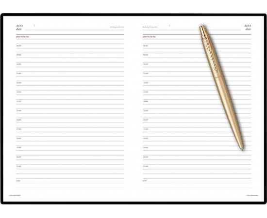 Подарочный набор: Шариковая ручка Jotter XL Gold и Ежедневник недатированный золотистый золотой срез, изображение 10