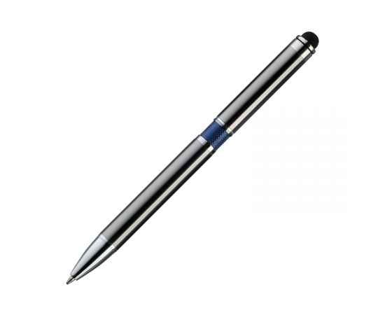 Шариковая ручка iP, синяя, Цвет: серый, синий, Размер: 12x140x8, изображение 3