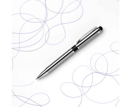 Шариковая ручка iP, черная, Цвет: серый, черный, Размер: 12x140x8, изображение 6