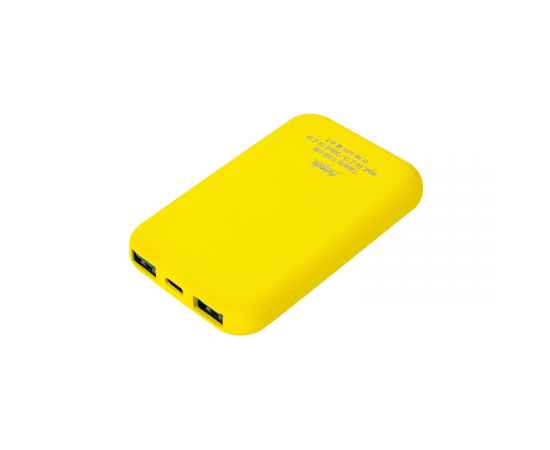 Внешний аккумулятор Velutto 5000 mAh, желтый, Цвет: желтый, Размер: 114x114x24, изображение 3