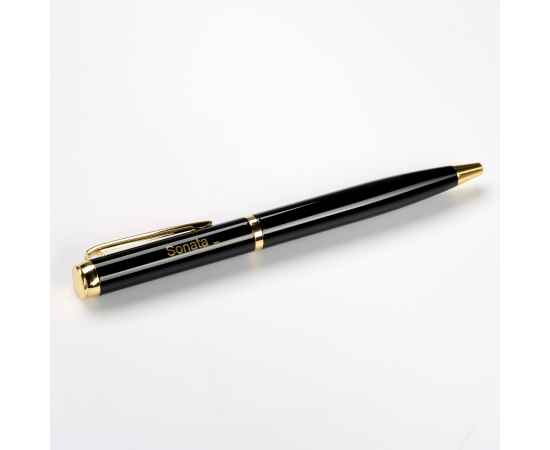 Шариковая ручка Sonata BP, черная/позолота, Цвет: черный, золотой, Размер: 15x135x11, изображение 8