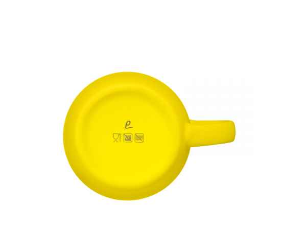 Керамическая кружка Viana, желтая, Цвет: желтый, Объем: 0.35, Размер: 96x123x95, изображение 3