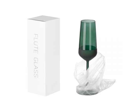 Бокал для шампанского Emerald, зеленый, Цвет: зеленый, Объем: 195, Размер: 72x72x232, изображение 5
