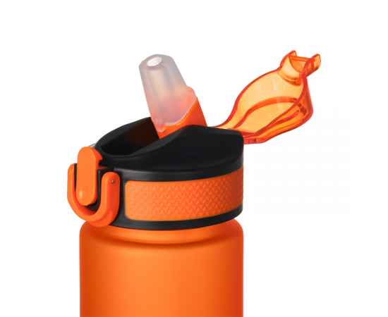 Бутылка для воды Flip, оранжевая, Цвет: оранжевый, Объем: 700, Размер: 75x75x260, изображение 4