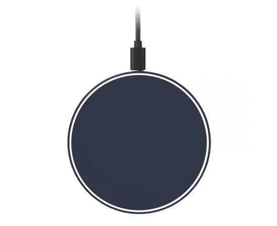 Беспроводное зарядное устройство с подсветкой 15W Auris, синее, Цвет: синий, Размер: 134x103x15, изображение 2