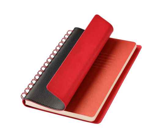 Подарочный набор Vista, черный/красный (ежедневник, ручка, аккумулятор), изображение 2