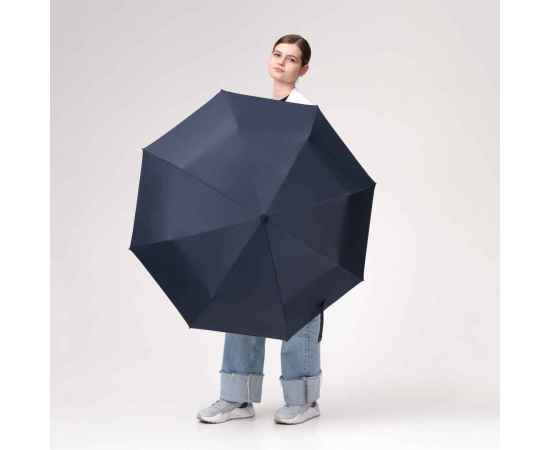 Зонт складной Azimut, синий, Цвет: синий, Размер: 68x375x68, изображение 3