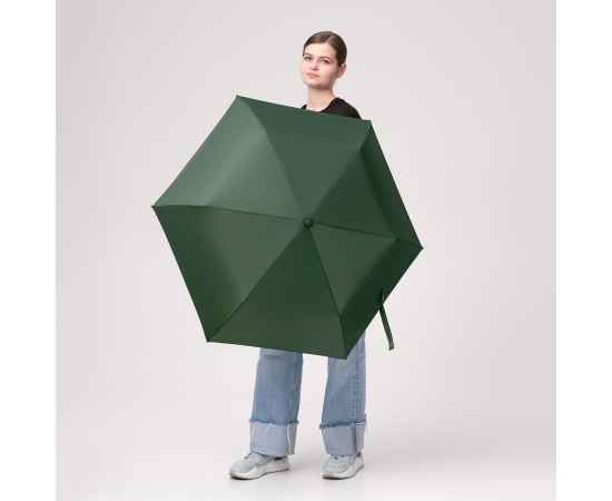 Зонт складной Atlanta, зеленый, Цвет: зеленый, Размер: 62x310x62, изображение 3