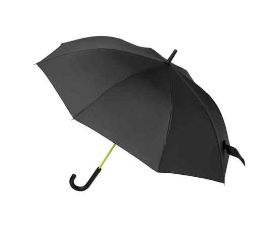 Зонт-трость Quantum, черный/салатовый, Цвет: черный, салатовый, Размер: 120x860x45, изображение 2