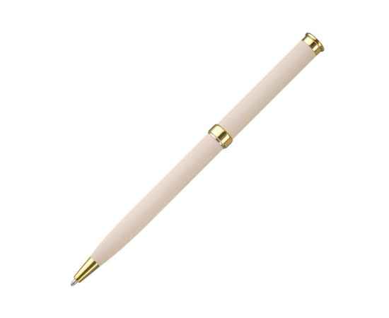 Шариковая ручка Benua, бежевая/позолота, Цвет: бежевый, золотой, Размер: 11x135x8, изображение 3