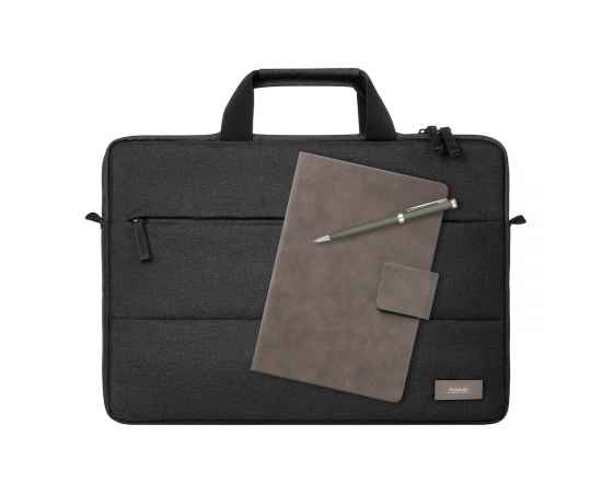 Подарочный набор Forum, серый (сумка, ежедневник, ручка), Цвет: серый, Размер: 360x400x10