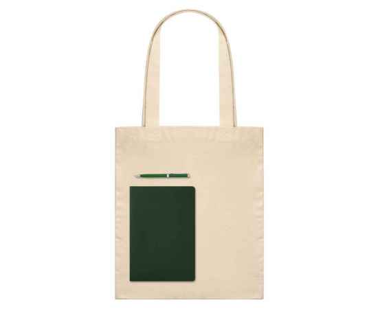 Подарочный набор Lite, зеленый (шоппер, ежедневник, ручка)